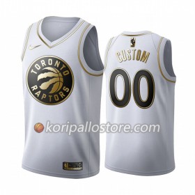 Toronto Raptors Custom Nike 2019-2020 Valkoinen Golden Edition Miesten Pelipaidat Swingman 